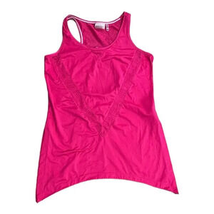 Nanette Lepore Pink Solid Workout Tank M